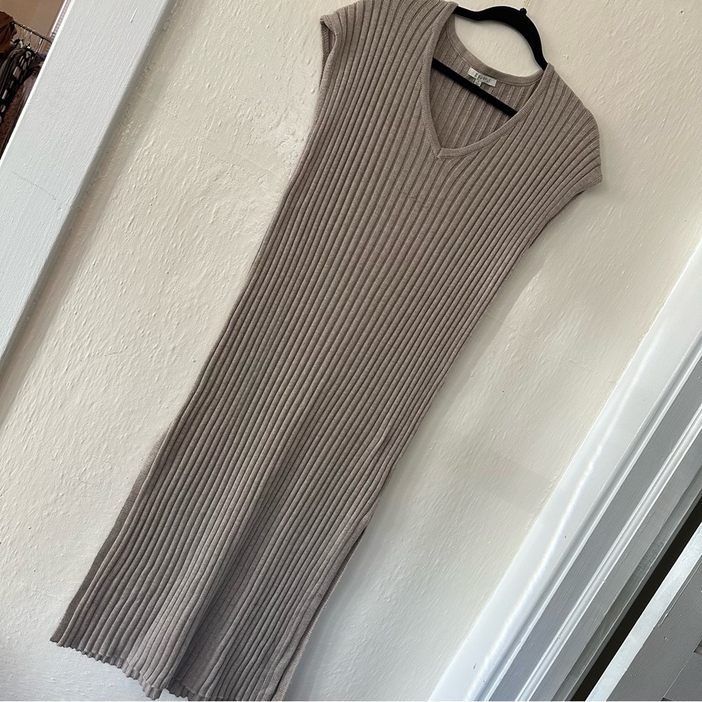 Z Supply Taupe Sweater Dress EUC Size Small